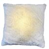 LED Kissen weiss  mit Reisverschluss  und 1 LED  Grösse: 40cmx40cm