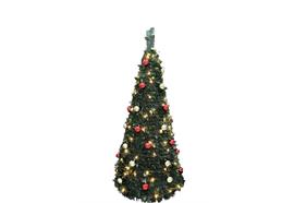 LED künstlicher Tannenbaum grün  Pop-up-tree Höhe150cm  mit 100 LED  D:63.5cm