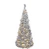 LED künstlicher Tannenbaum Schnee  Pop-up-tree Höhe150cm  mit 100 LED  D:63.5cm