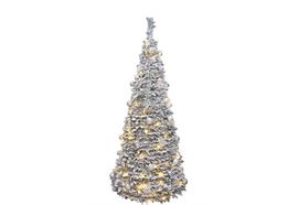 LED künstlicher Tannenbaum Schnee  Pop-up-tree Höhe150cm  mit 100 LED  D:63.5cm