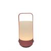 LED Lampe Metall mit Kunststoff-Haube  Farbe: Rosa  D:8.5cm H:19.5cm