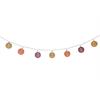 LED Lichterkette Cotton Ball "purple"  mit 10 LED  L: 135cm  D: Kugeln 6cm