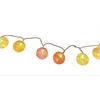 LED Lichterkette Cotton Ball "rosa" mit 10 LED  L: 165cm  D: Kugeln 6cm