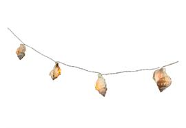 LED Lichterkette Maritim "Muschel"  10 LED L: 135cm  Warm weisses Licht