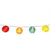 LED Lichterkette Outdoor mit farbigen  Nylon Balls  D: 7cm mit 10 LED