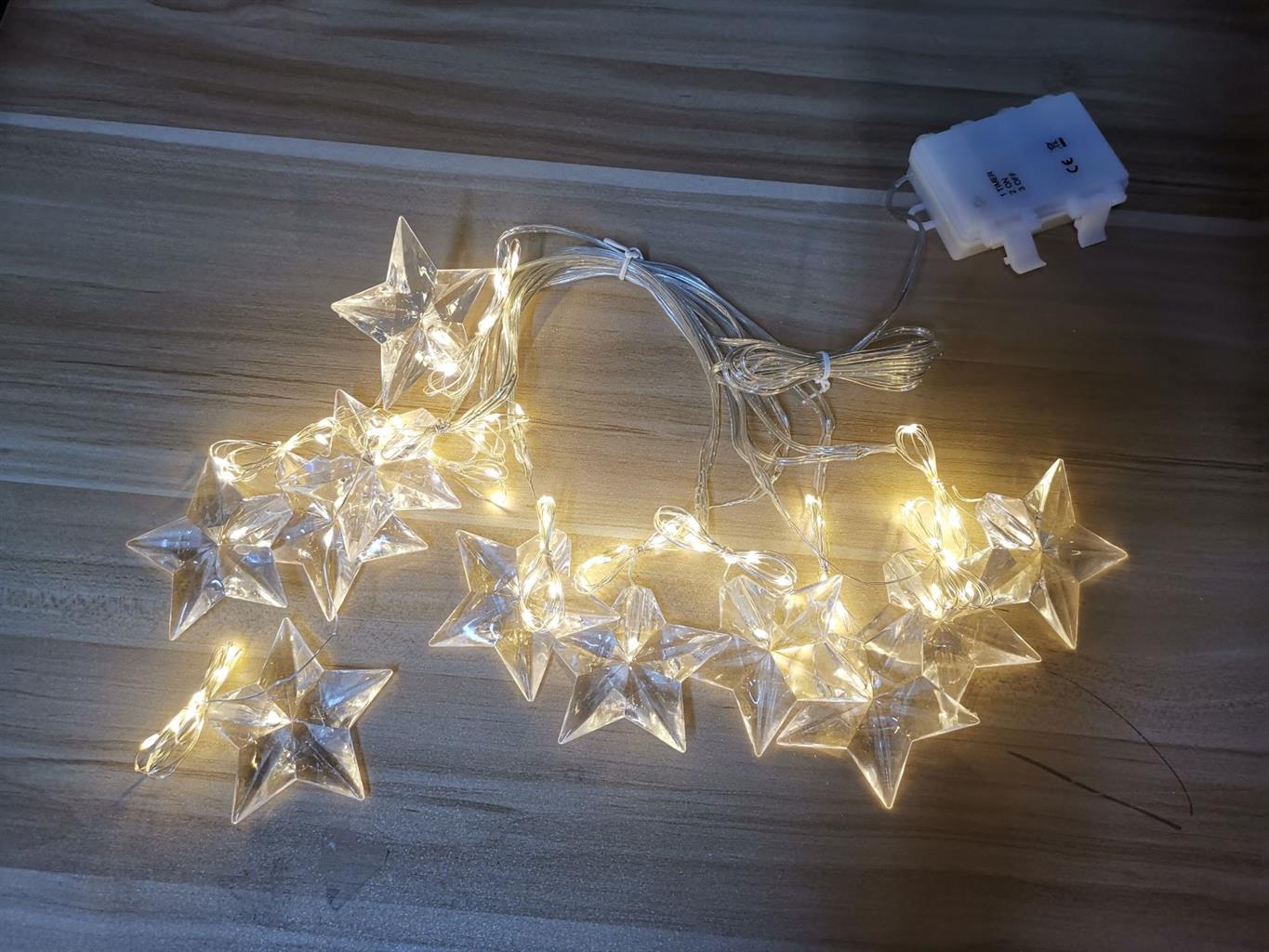 LED Lichtervorhang Outdoor Total 11 Stränge mit Total 83 LED H: 80cm B:220cm, LED Weihnachtsdeko Aussen