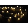 LED Micro Draht Lichterkette  mit Sternen 30 LED  L: 70cm  silber Draht