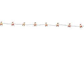 LED Micro Draht Lichterkette  Santa 20LED  L: 190cm  silber Draht