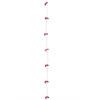LED Micro Draht Lichterkette  Zuckerstange 20LED  L: 190cm  silber Draht