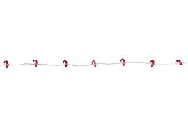 LED Micro Draht Lichterkette  Zuckerstange 20LED  L: 190cm  silber Draht