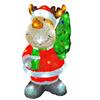 LED Outdoor Acryl Rentier  im Santa Gewand mit 50 LED  cool white