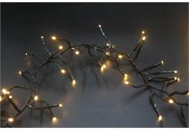 LED Outdoor "Cluster" Lichterkette  360 LED warm weisses Licht  L: 360cm Kabelfarbe: Grün