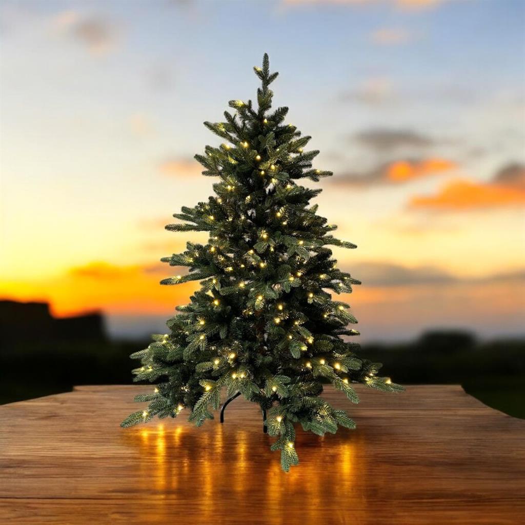 LED Outdoor knstlicher Tannenbaum grn Hhe150cm mit 350 LED auf Metall  Stnder, Deko Accessoires mit LED Licht - dameco ag