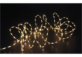 LED Outdoor Micro Draht  Lichterkette mit 240 LED  Länge 385cm  silber Draht