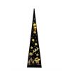 LED Pyramide Forest  aus Metall mit 20 LED  Motiv: Rentiere mit  Schlitten