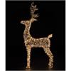 LED Rentier gold Outdoor  aus Metall mit 600 LED Micro Light  Grösse 23x52x80cm