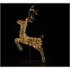 LED Rentier gold Outdoor  aus Metall mit 600LED Micro Light  goldige PET Streifen
