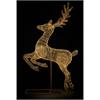 LED Rentier gold Outdoor  aus Metall mit 8300 LED Micro Light  Grösse 60x180x287cm
