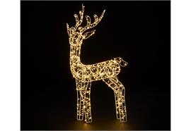 LED Rentier Outdoor  aus Metall mit 600LED  Micro LED Lichterkette  aus Metalldraht