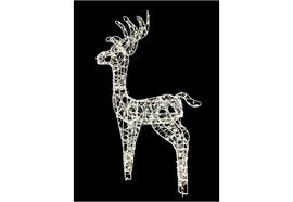 LED Rentier Outdoor  aus Metall mit 600LED  Micro LED Lichterkette  und Metalldraht