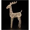 LED Rentier silber Outdoor  aus Metall mit 1440LED Micro Light  Grösse 20x66x100cm