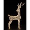 LED Rentier silber Outdoor  aus Metall mit 600LED Micro Light  Grösse 19x60x87cm