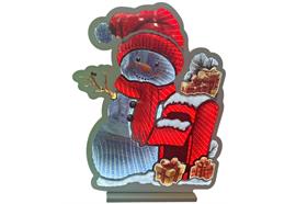 LED Schneemann  mit Infinity Effekt  und Bild Design  mit 492 LED