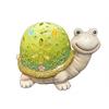 LED Solar Figur Schildkröte  grün mit Blumen
