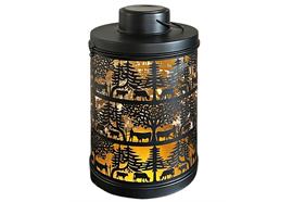 LED Solar Laterne 2 in 1  gestanztes Muster mit Alpaufzug  zum Hängen oder Stellen