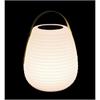 LED Solar Leuchte mit Henkel  Rotationslampe mit Fernbedienung  Grösse: 20x20x28cm