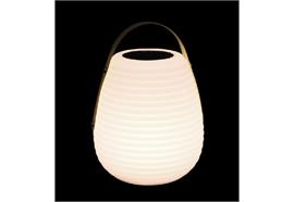LED Solar Leuchte mit Henkel  Rotationslampe mit Fernbedienung  Grösse: 20x20x28cm