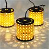 LED Solar Lichterkette  Rattan 10 LED  Länge 180cm