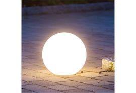 LED Solar Outdoor Kugel D:20cm  mit 2 LED warm weiss  mit ON / OFF Schalter