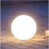 LED Solar Outdoor Kugel D:25cm  mit 2 LED warm weiss  mit ON / OFF Schalter