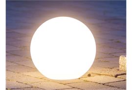 LED Solar Outdoor Kugel D:30cm  mit 2 LED warm weiss  mit ON / OFF Schalter