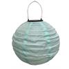 LED Solar Outdoor Lampion  mit 1 LED D:25cm  Farbe: Hellblau  Warm weisses Licht