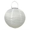 LED Solar Outdoor Lampion  Weiss Rund D:25cm  Warm weisses Licht - 1 LED