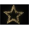 LED Stern Outdoor Metall  mit 200 LED  Farbe: Silber  D: 50cm - T:5cm