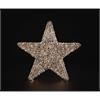 LED Stern silber  Curlypet Outdoor  mit 500 LED Micro Light  Durchmesser 50cm