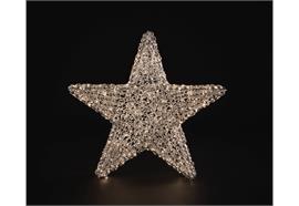 LED Stern silber  Curlypet Outdoor  mit 500 LED Micro Light  Durchmesser 50cm