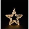 LED Stern weiss Outdoor  aus Metall mit 400 LED Micro Light  Grösse 8x38x38cm