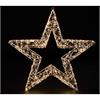 LED Stern weiss Outdoor  aus Metall mit 600 LED Micro Light  Grösse 70x8x70cm