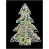 LED Tannenbaum Candy Outdoor  aus Metall mit 720LED Micro Light  Farbige PET Streifen