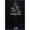 LED Tannenbaum mit 155 LED  Grüne Zweigen schneebedeckt  H:150cm  Farbe: Braun