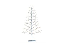 LED Tannenbaum Outdoor  flach mit 90 LED H:120cm  Farbe: Weiss  Warm weisses Licht