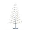 LED Tannenbaum Outdoor  flach mit 90 LED H:120cm  Farbe: Weiss  Warm weisses Licht