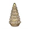 LED Tannenbaum Silber aus Glas - 15 LED  H: 26cm D: 13.5cm