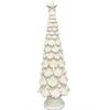 LED Tannenbaum weiss  aus Magnesia mit 8 LED  H78cm