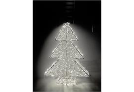 LED Tannenbaum weiss Outdoor  aus Metall mit 500 LED Micro Light