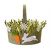 OsternTasche Hase  aus Filz mit Henkel  oval, grün